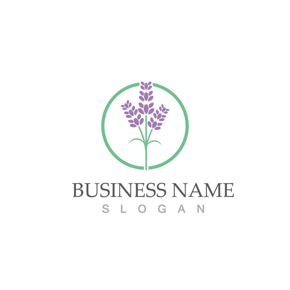 fresh lavender logo vector template