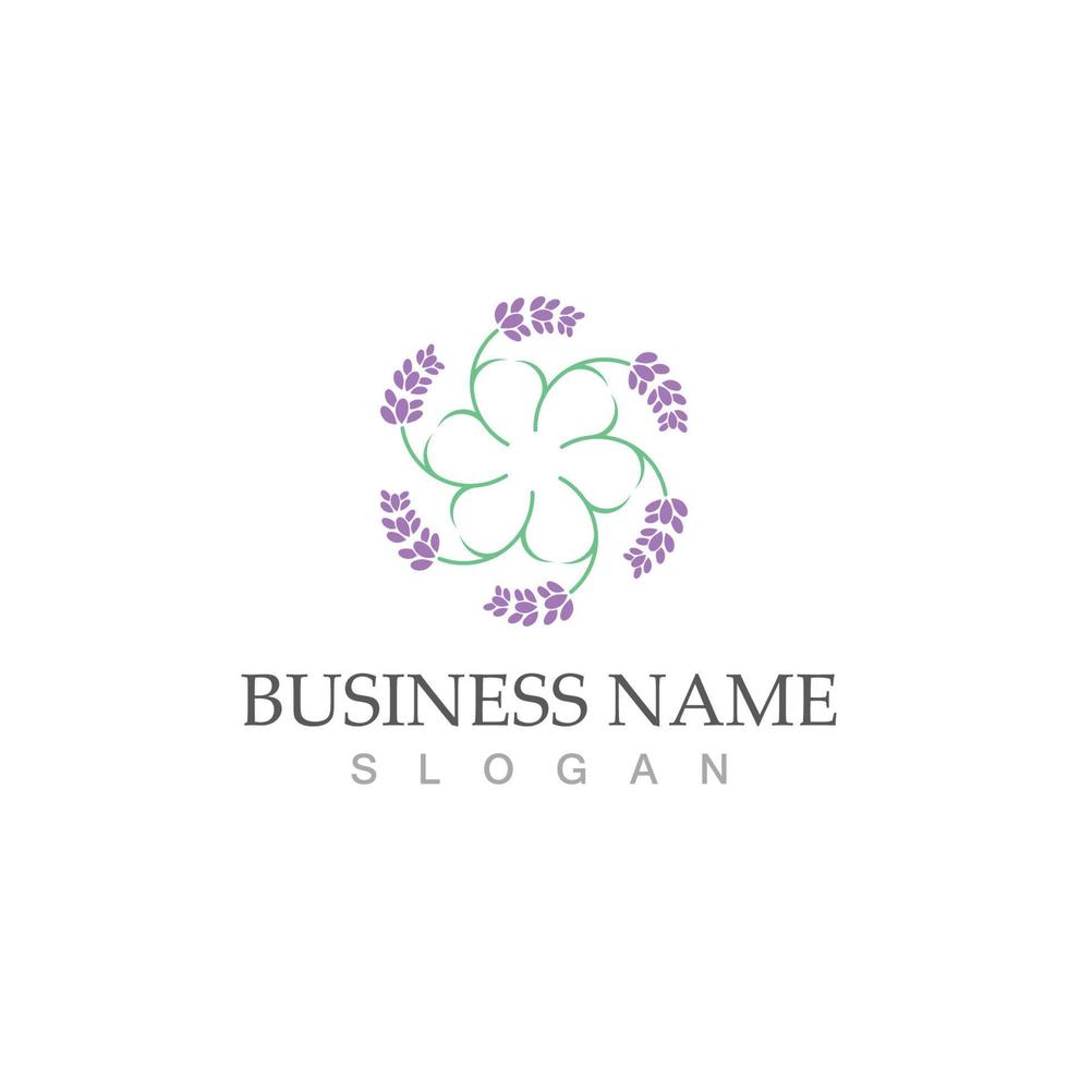 fresh lavender logo vector template