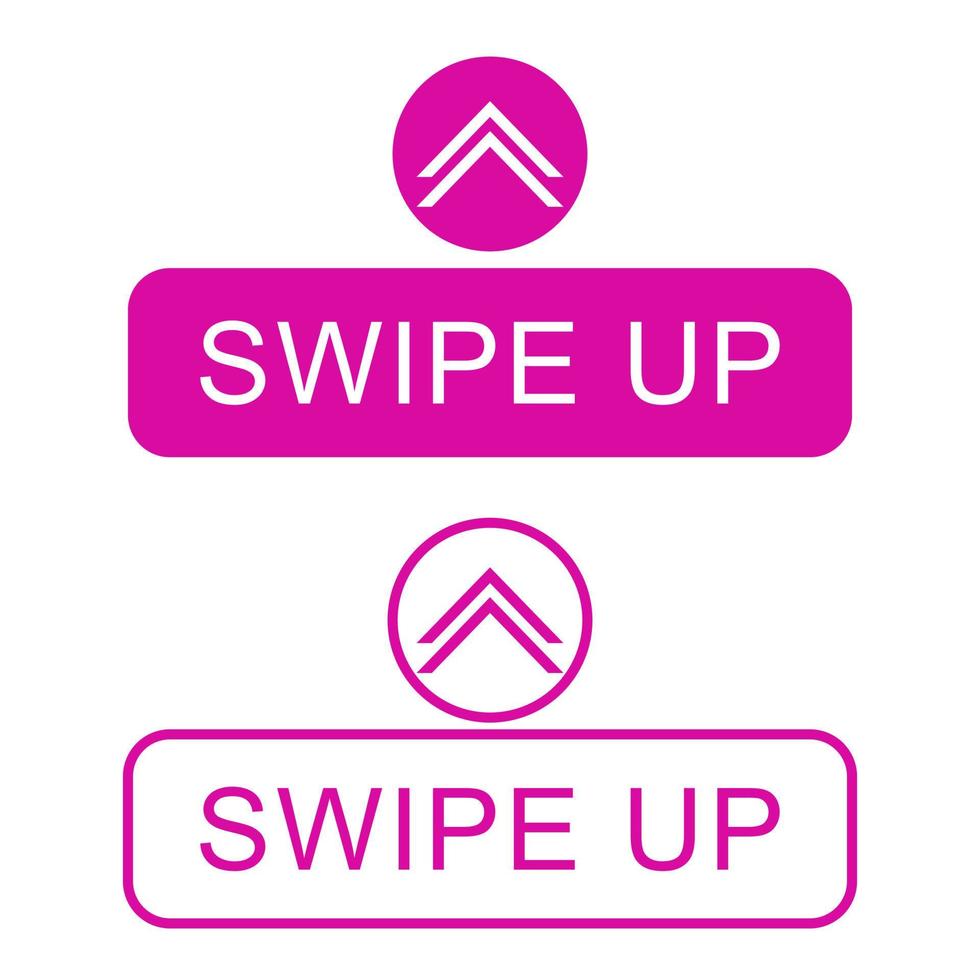 Swipe up icon on white background. Vector illustration. EPS 10.