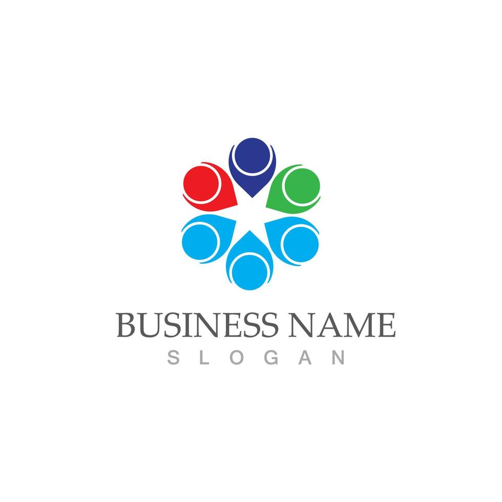 Community logo and symbol vector icon template
