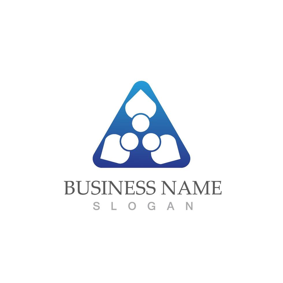Community logo and symbol vector icon template