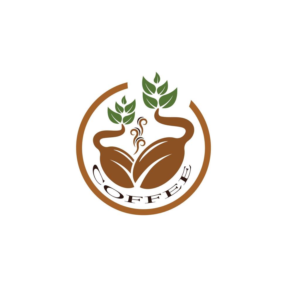 coffee bean icon vector illustration