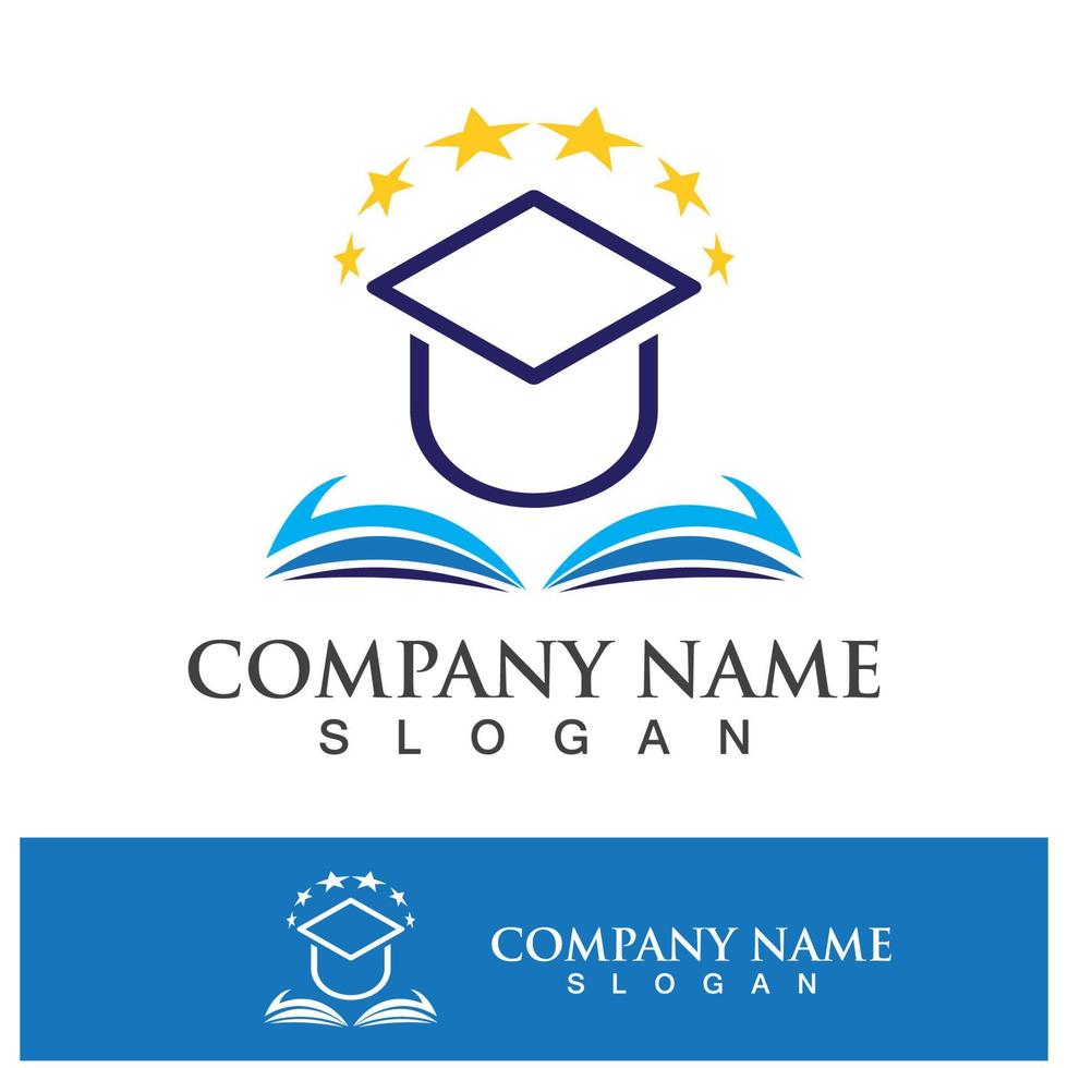 Education logo template vector