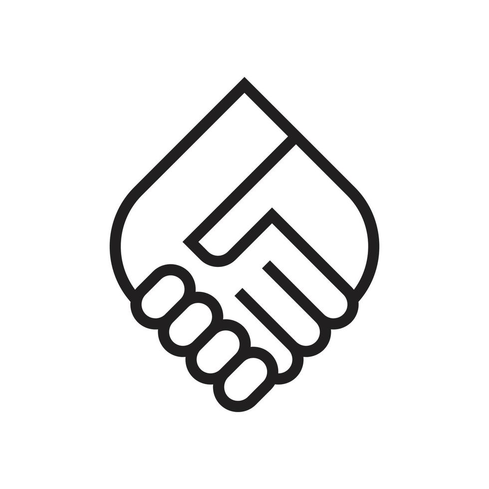 handshake logo icon and vector 13916829 Vector Art at Vecteezy