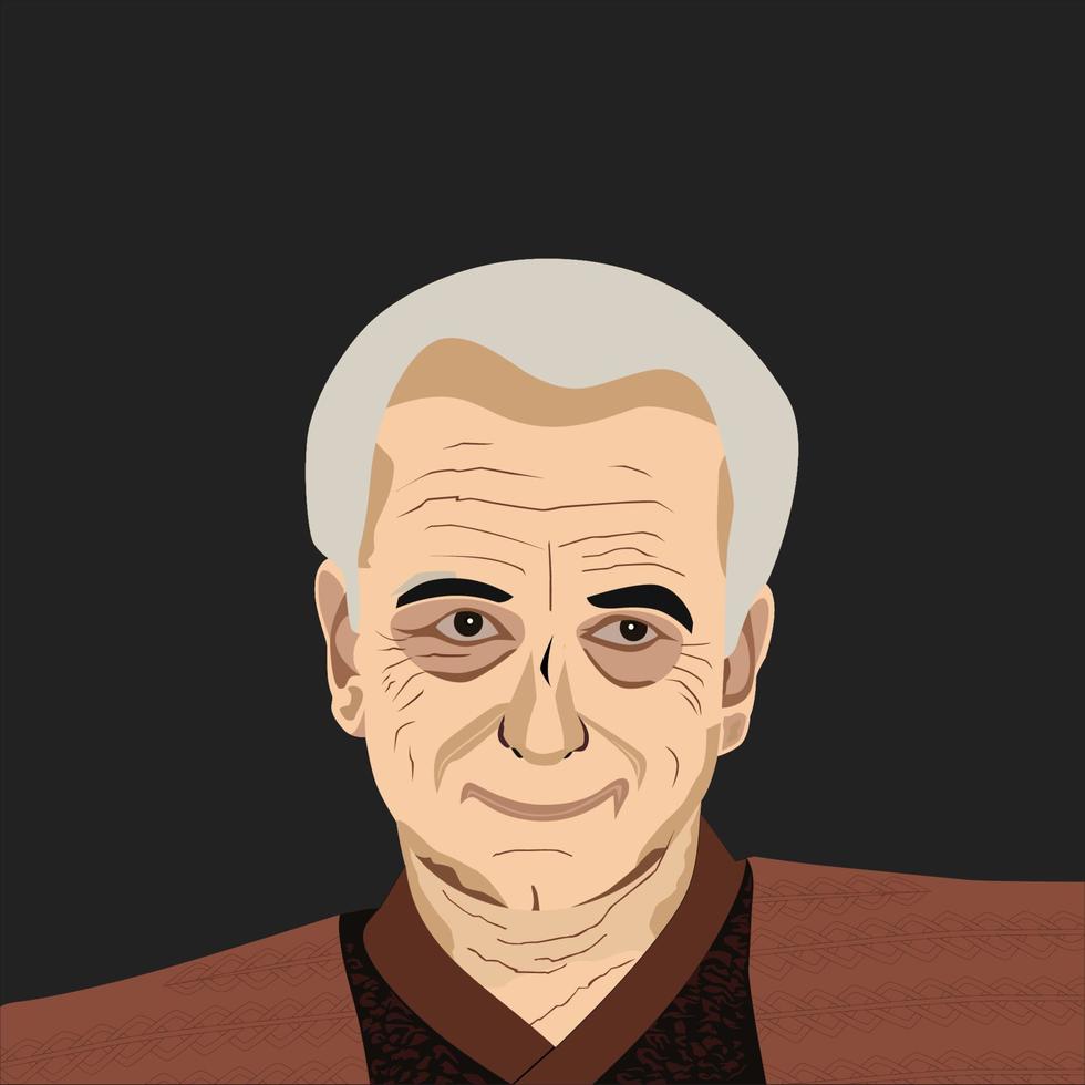 sith señor emperador palpatine vector