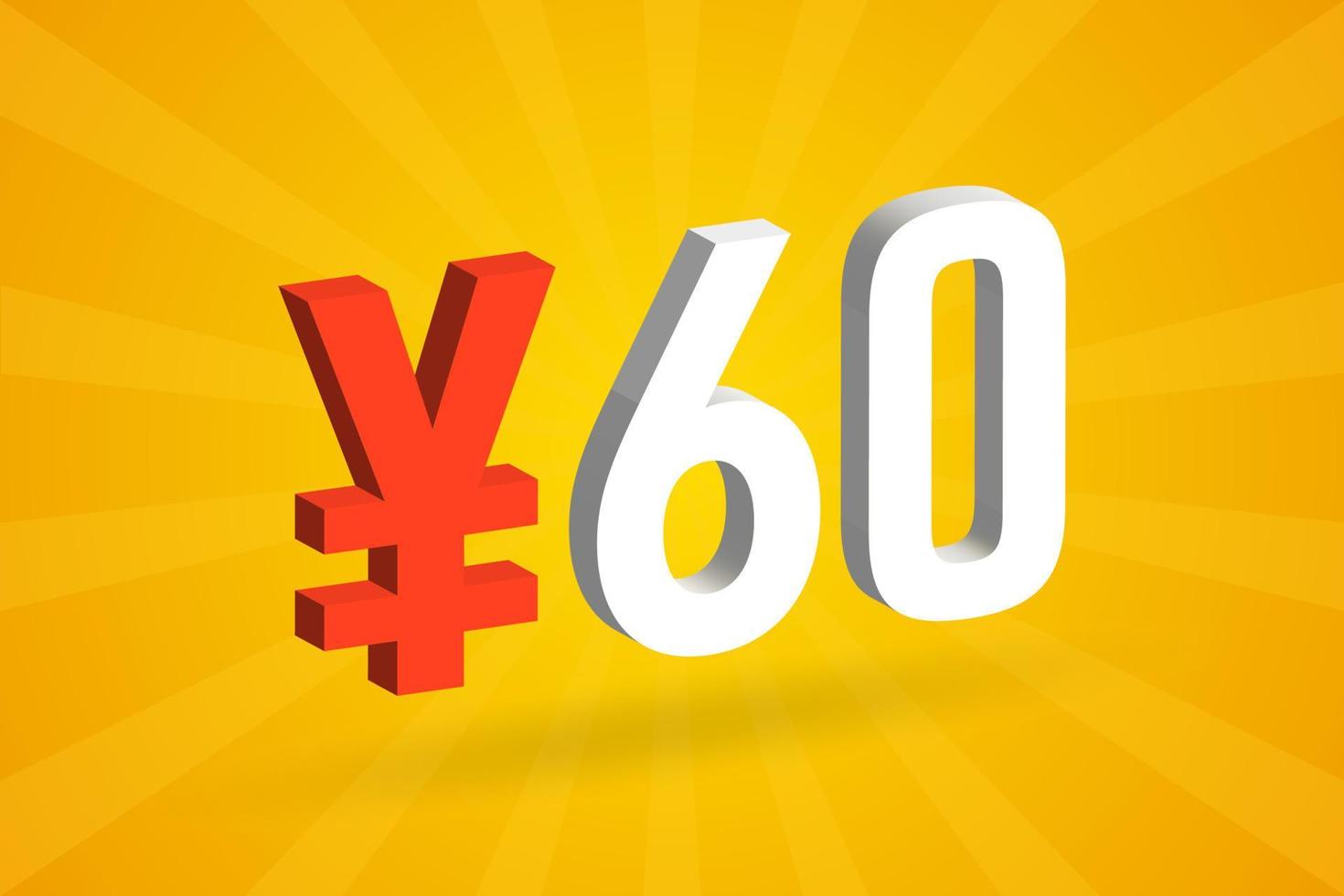 60 Yuan Chinese Currency Vector Text Symbol 60 Yen Japanese Currency 60-yuan-chinese-currency-vector-text-symbol-60-yen-japanese-currency
