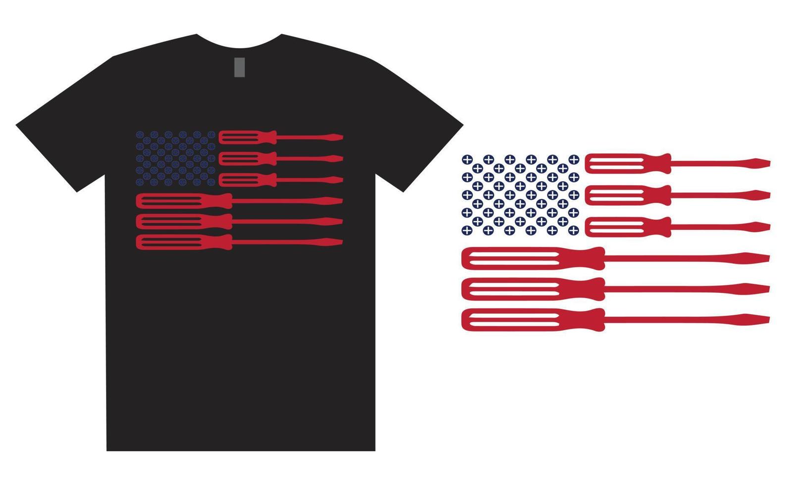 Screwdriver 4th Of July Design vector