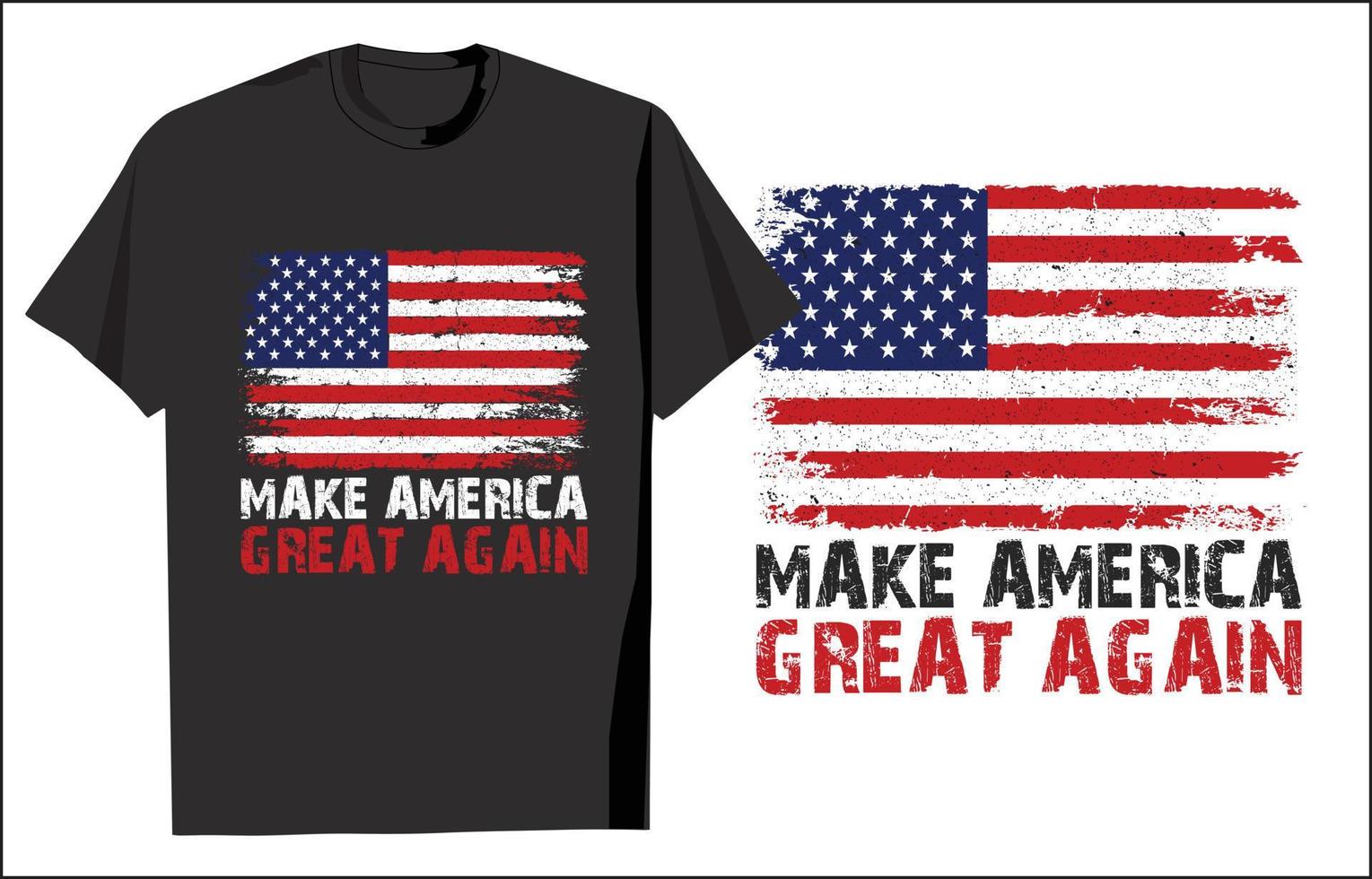 haz que america greast vuelva a diseñar la camiseta vector