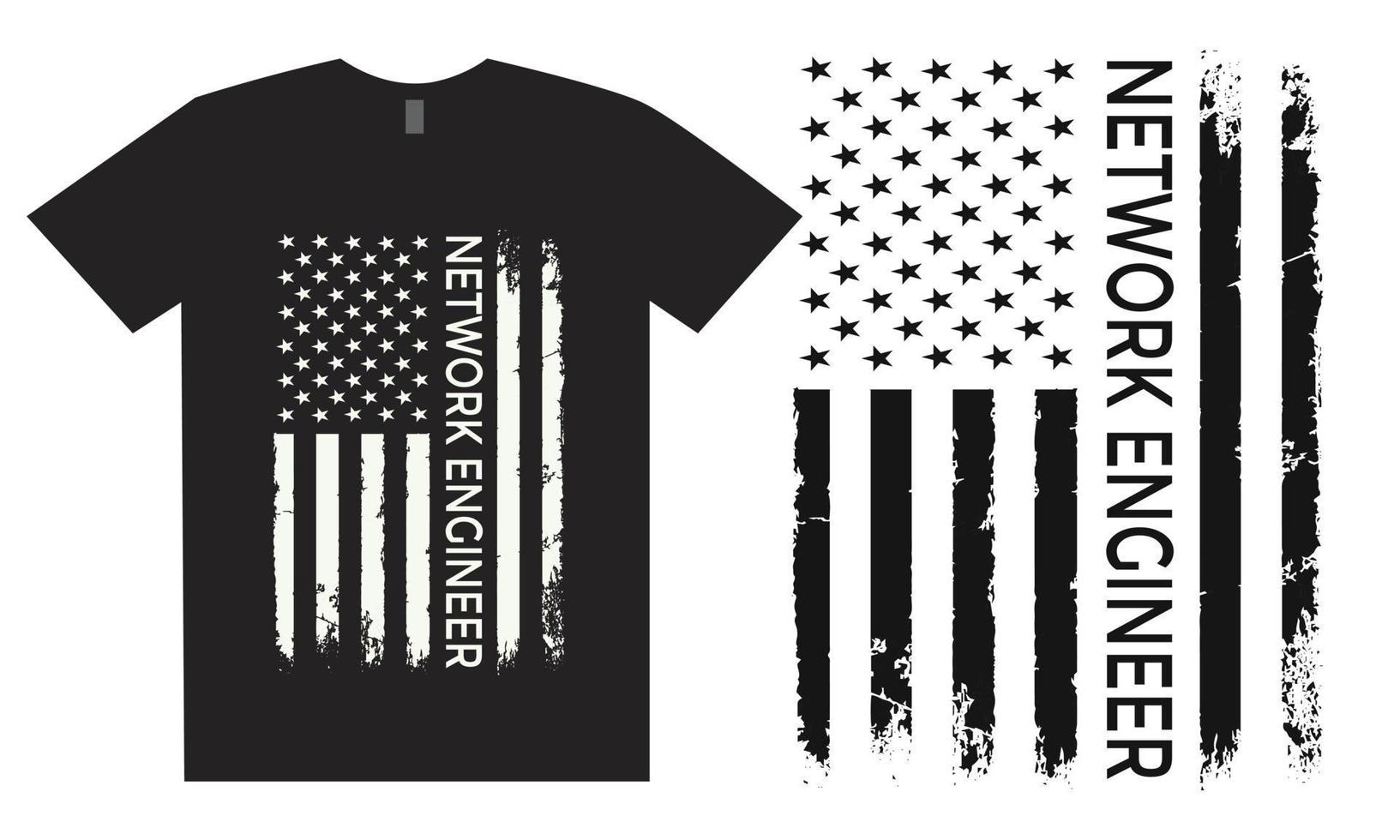 Network Engineer T Shirt Design vector