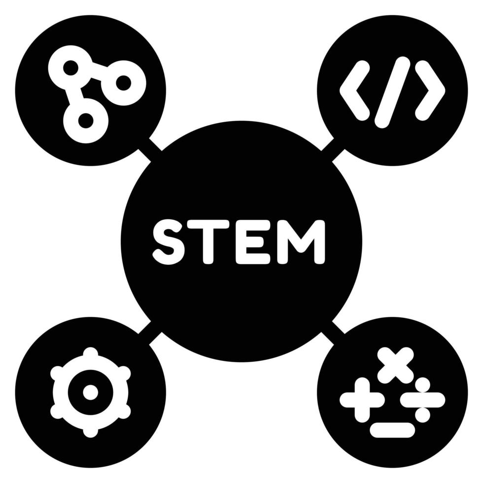 stem icon vector illustration . education . technology