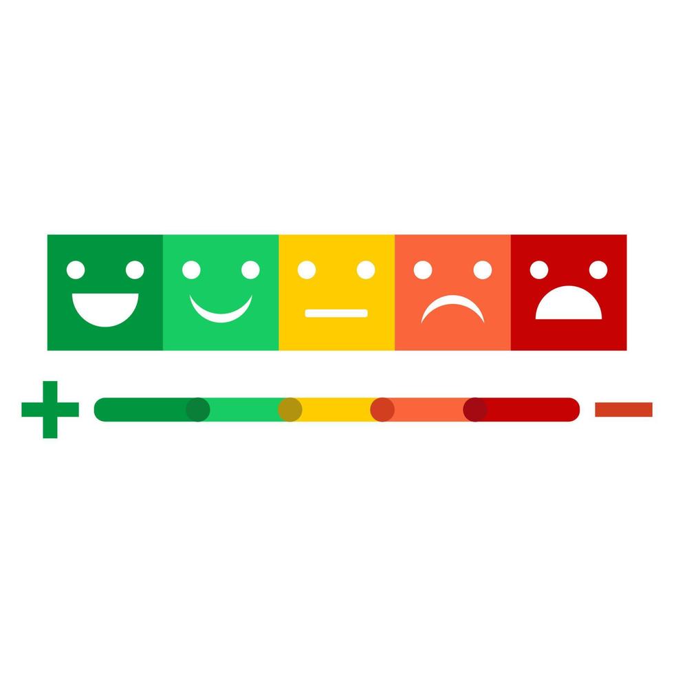 Emotion illustration with rating vector