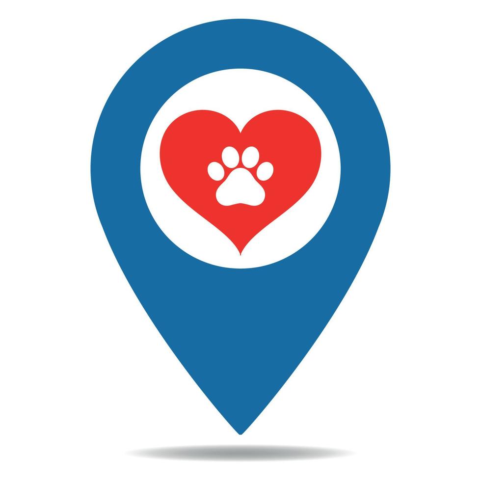 Animal care logo illustration. vector