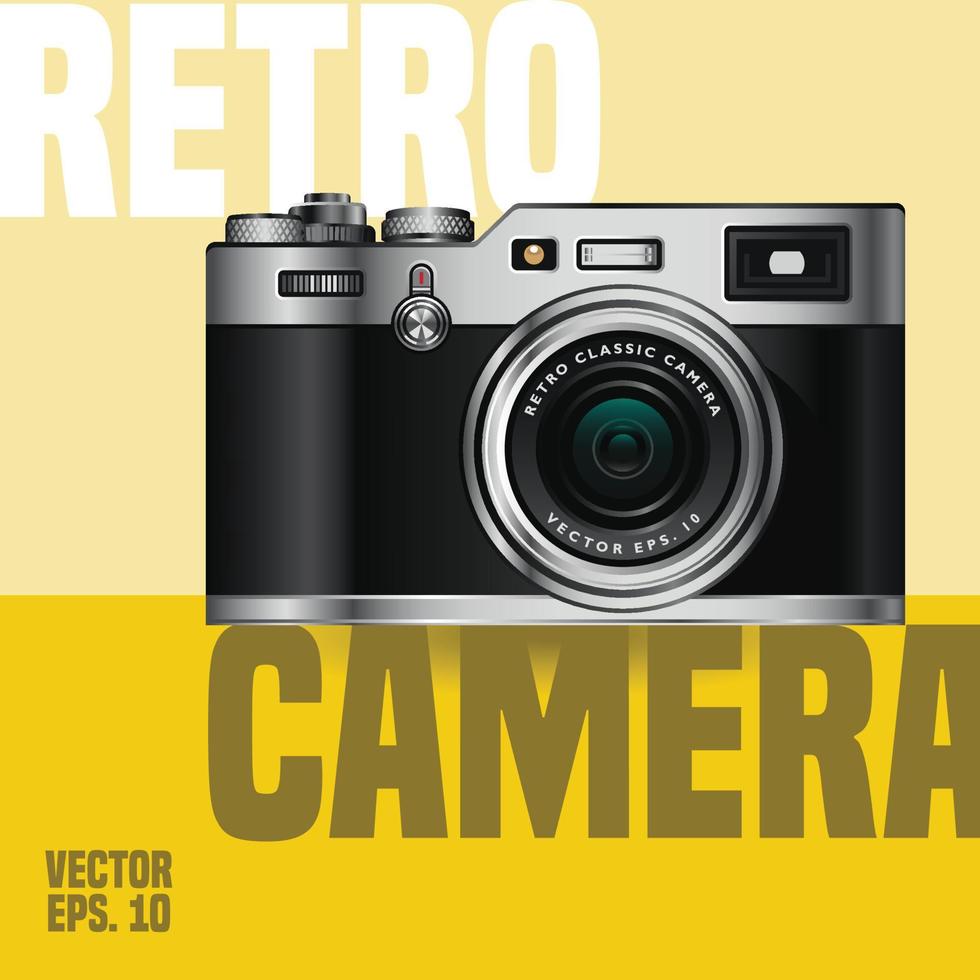 cámara retro clásica vector