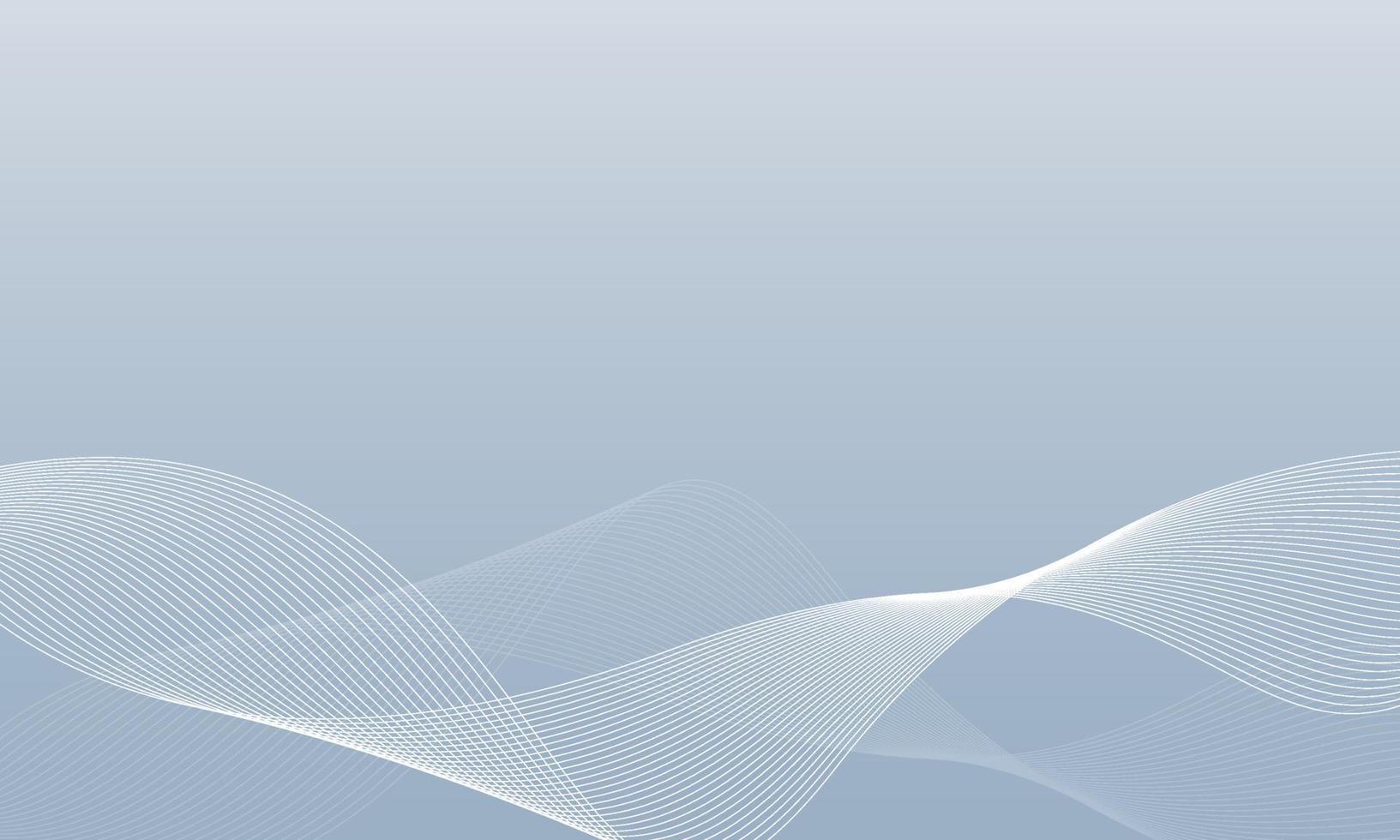 Gray and white abstract lines curve technology vector banner background design