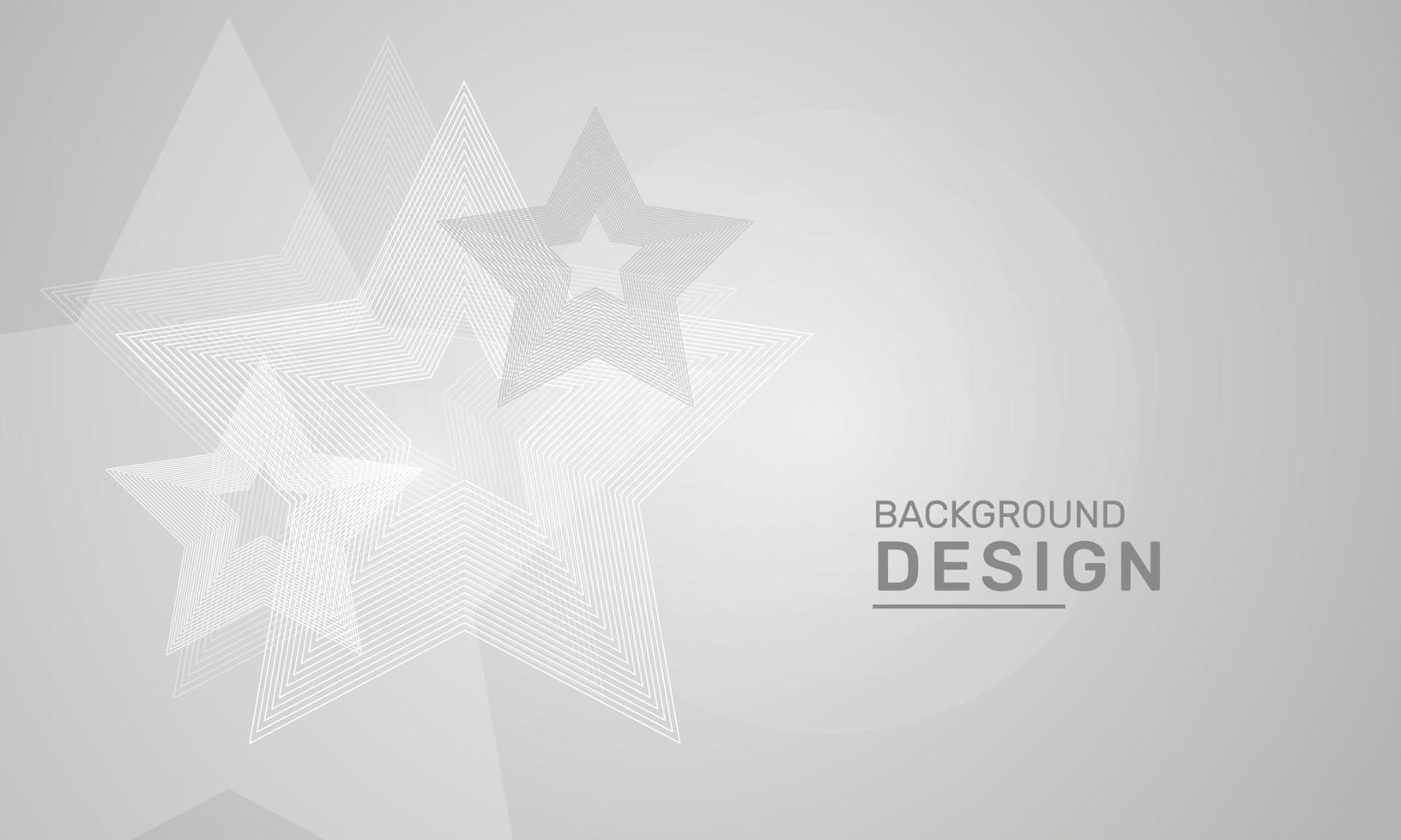 Star gray and white geometric abstract lines diagonal blend technology vector banner web background design