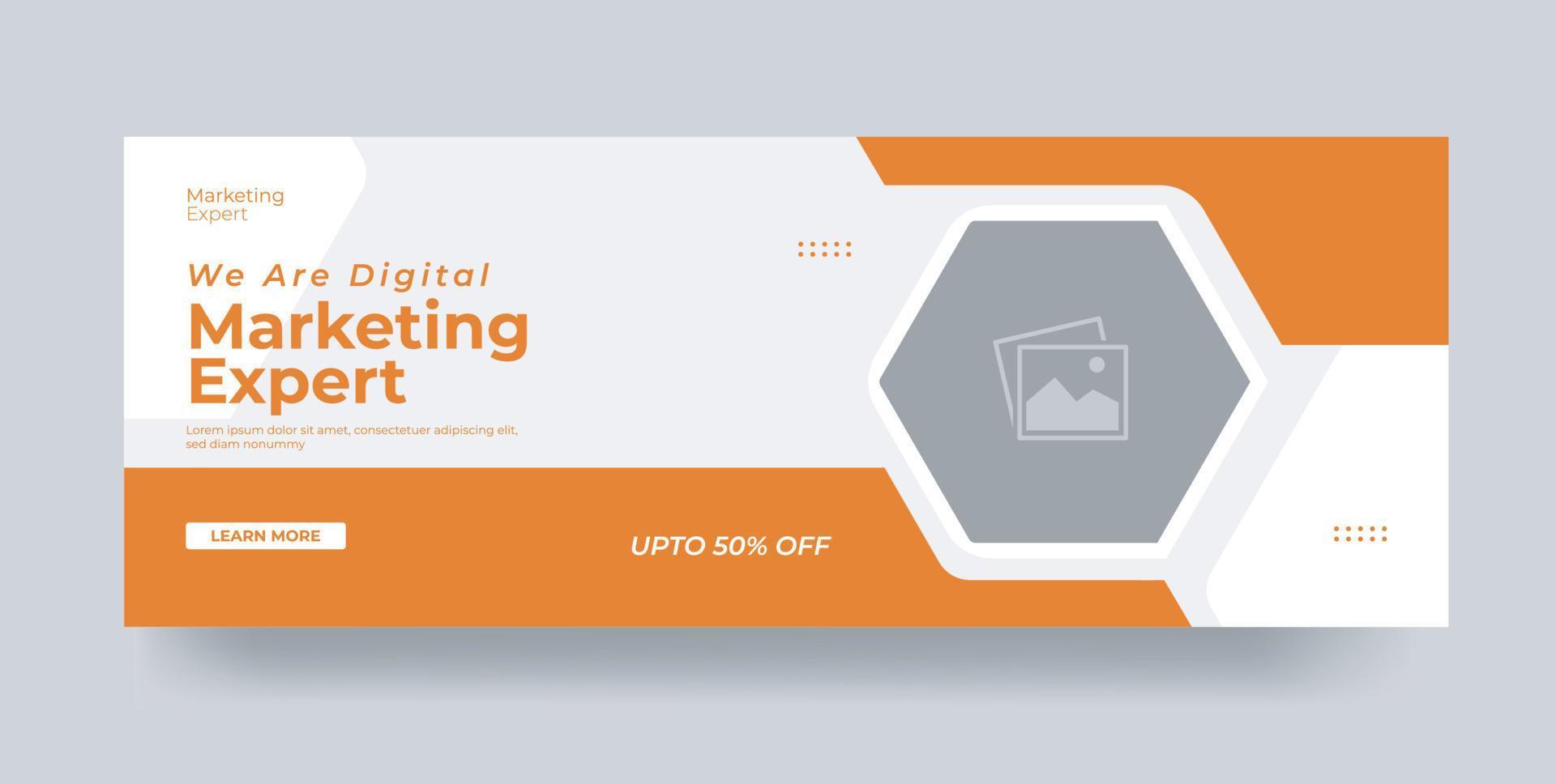 Digital marketing agency social media cover template design 13918855 ...