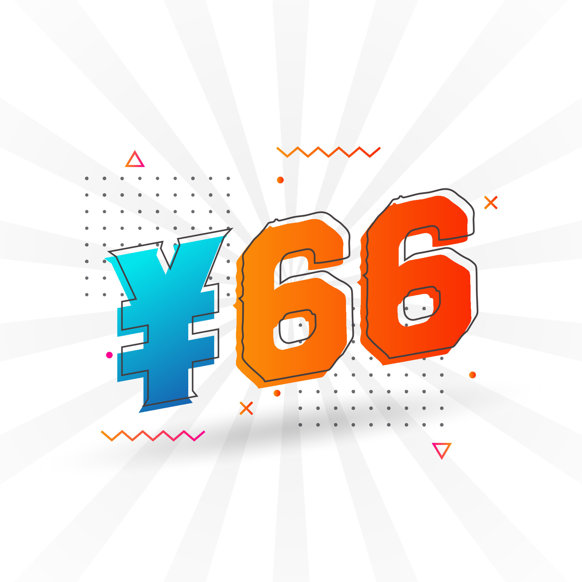 66-yuan-chinese-currency-vector-text-symbol-66-yen-japanese-currency