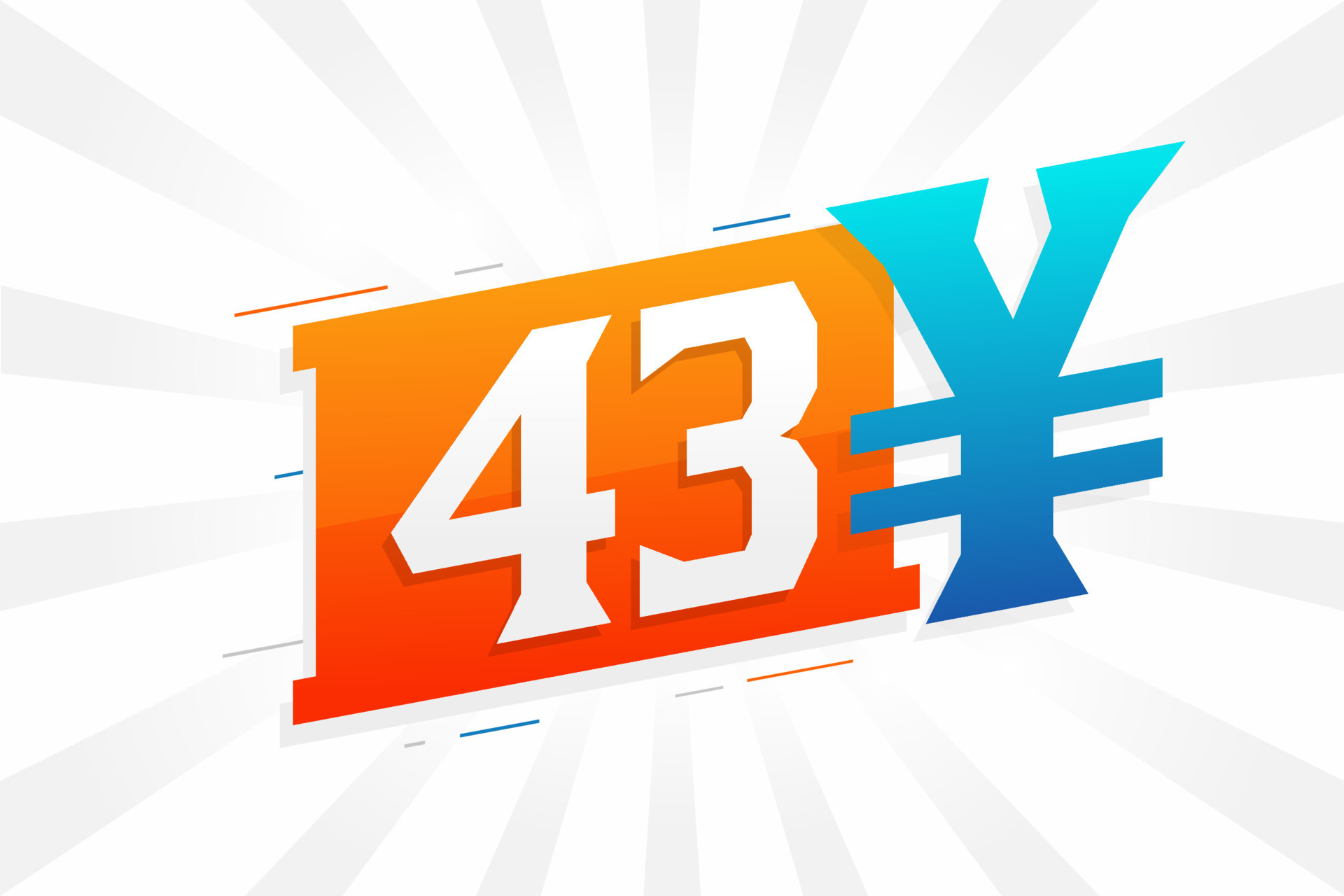 43 Yuan Chinese Currency Vector Text Symbol 43 Yen Japanese Currency 43-yuan-chinese-currency-vector-text-symbol-43-yen-japanese-currency