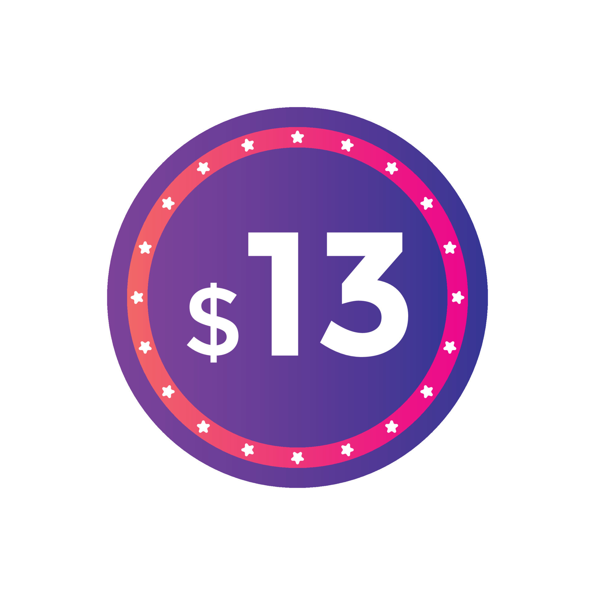 13-usd-dollar-month-sale-promotion-banner-special-offer-13-dollar