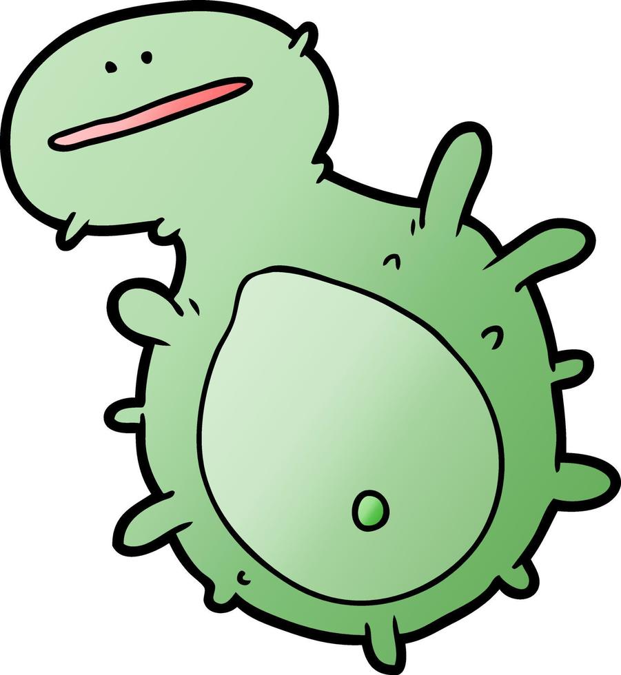 Cartoon cute amoeba vector