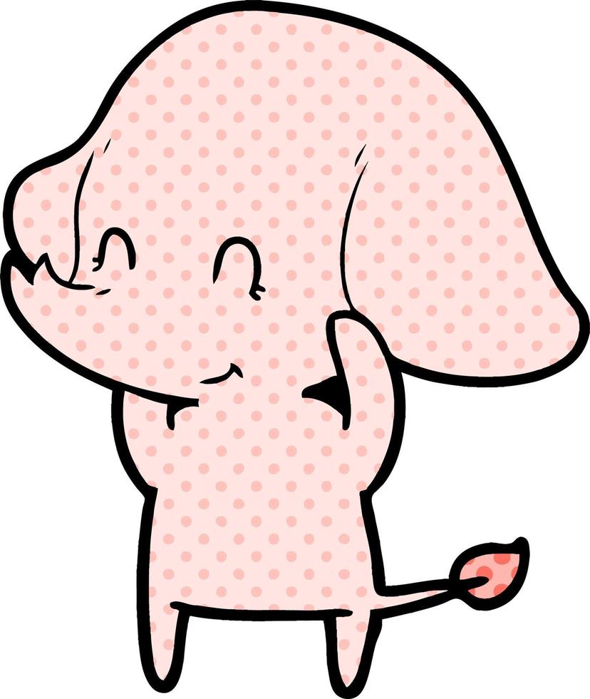 Cartoon cute elephant vector