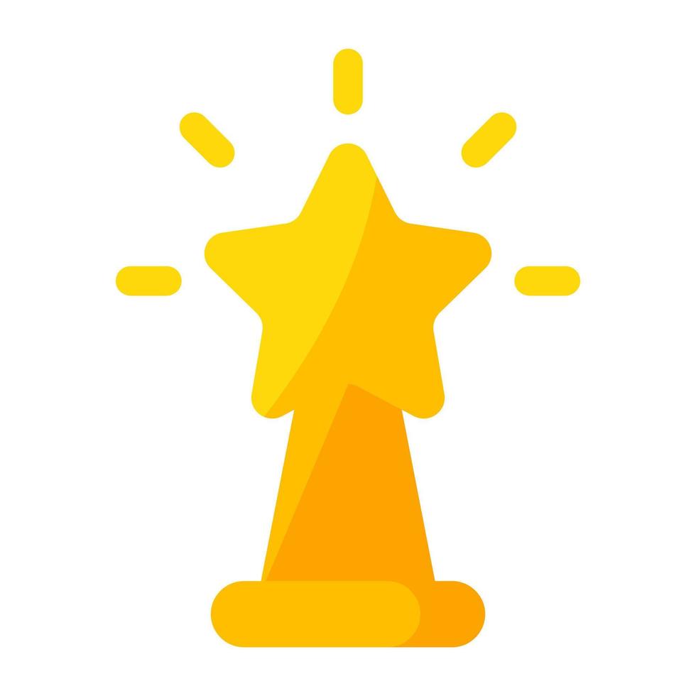An icon design of star award vector