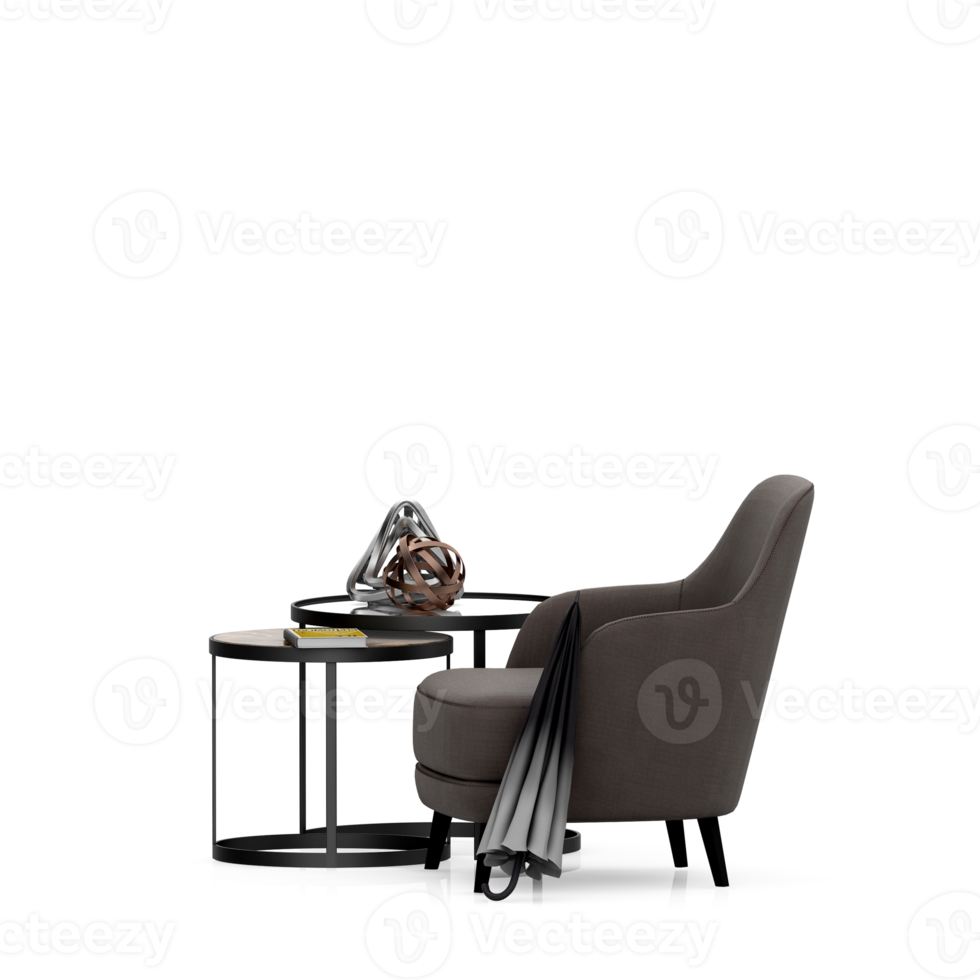 Isometric Armchair Isolated 3D render png
