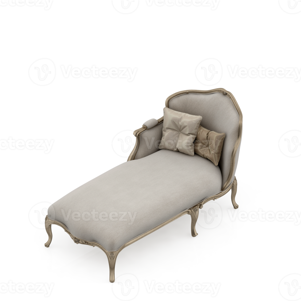 Isometric Armchair Isolated 3D render png