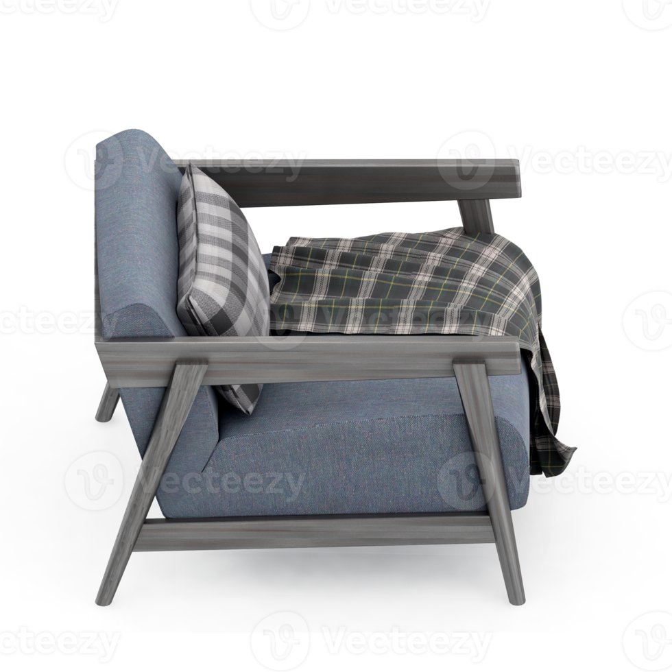 Isometric Armchair Isolated 3D render png