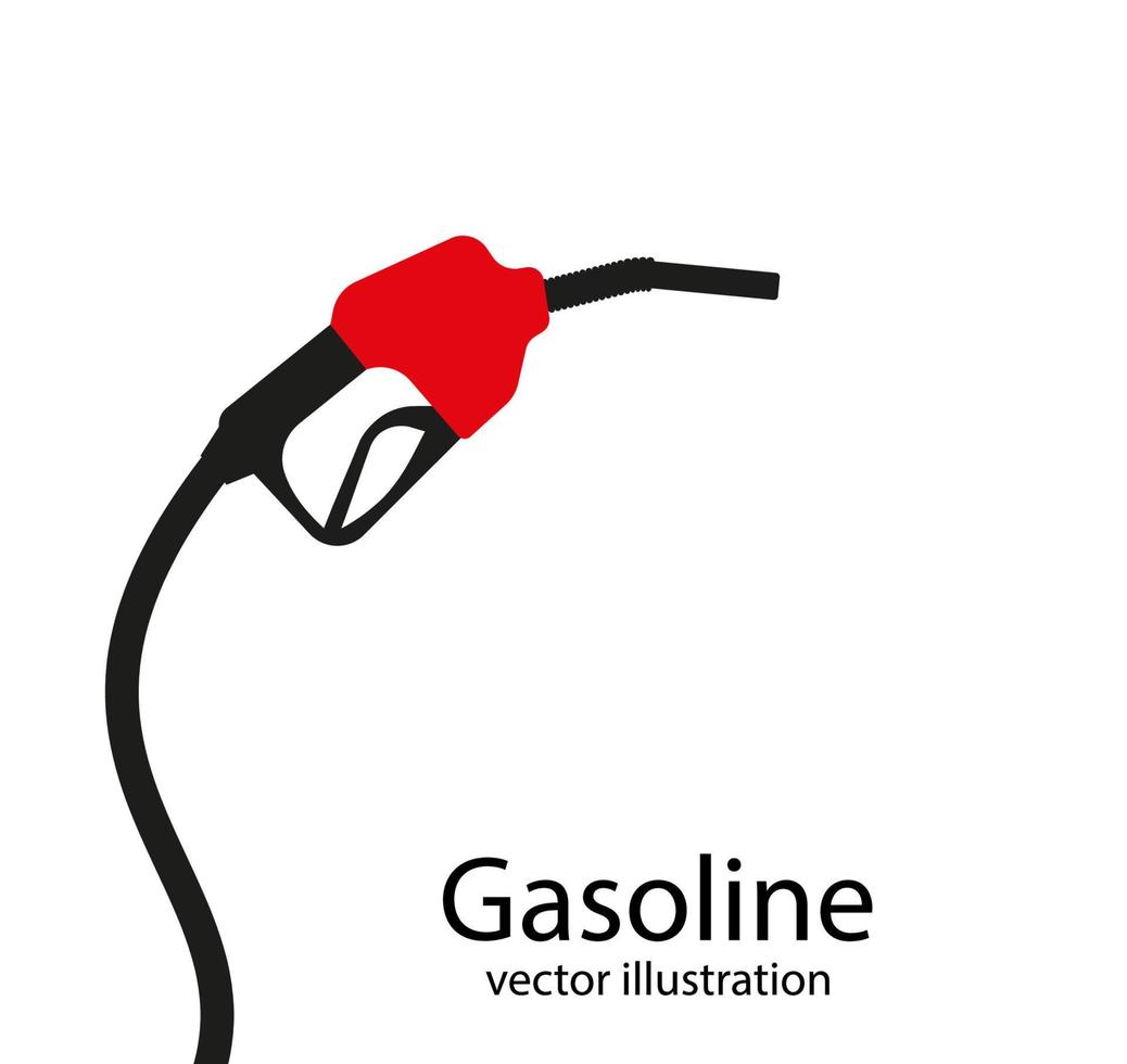 Creative vector illustration of fueling nozzle gasoline, diesel, gas isolated on transparent background. Art design petroleum fuel pump template. Abstract concept graphic pump nozzle, oil dripping