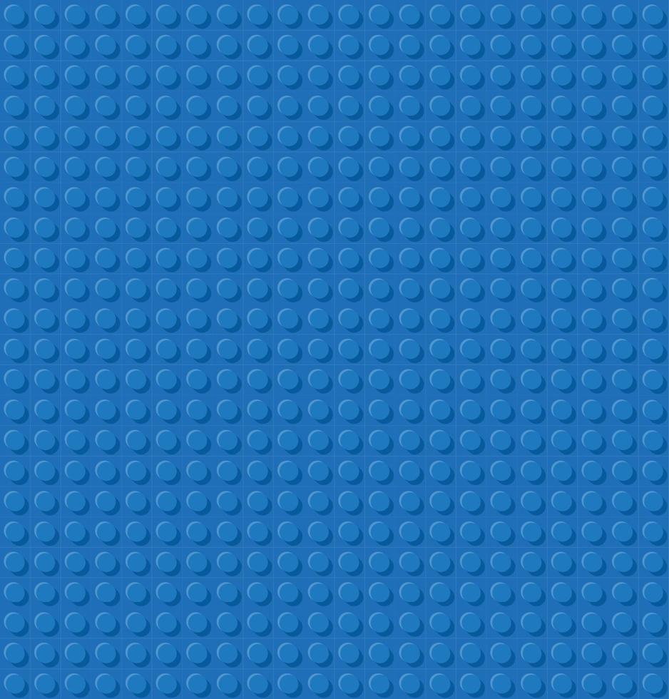 Seamless template of realistic colored plastic bricks. Construction blocks. It is easy to recolour. Just drop to swatches and enjoy. vector