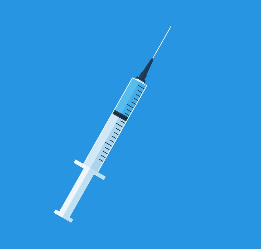 Measles syringe icon. Flat illustration of measles syringe vector icon for web design