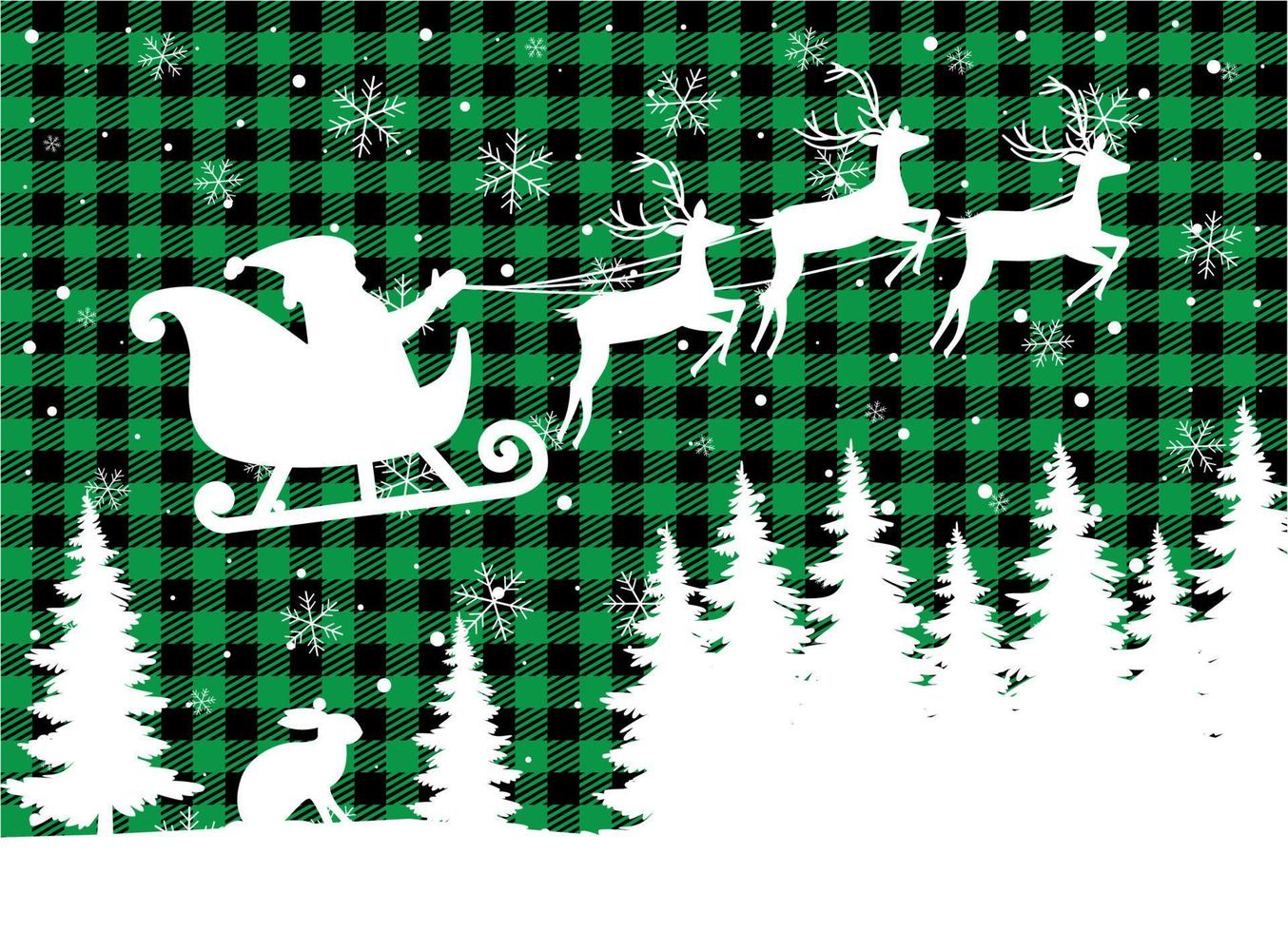 Christmas and New Year pattern at Buffalo Plaid. Festive background for design and print esp10 vector