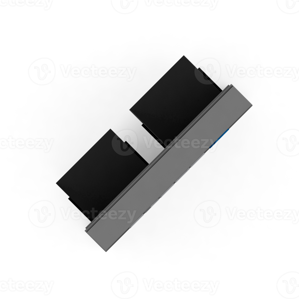 Isometric ATM 3D render png