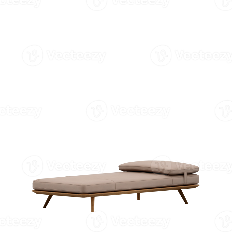 Isometric Bedroom 3D render png