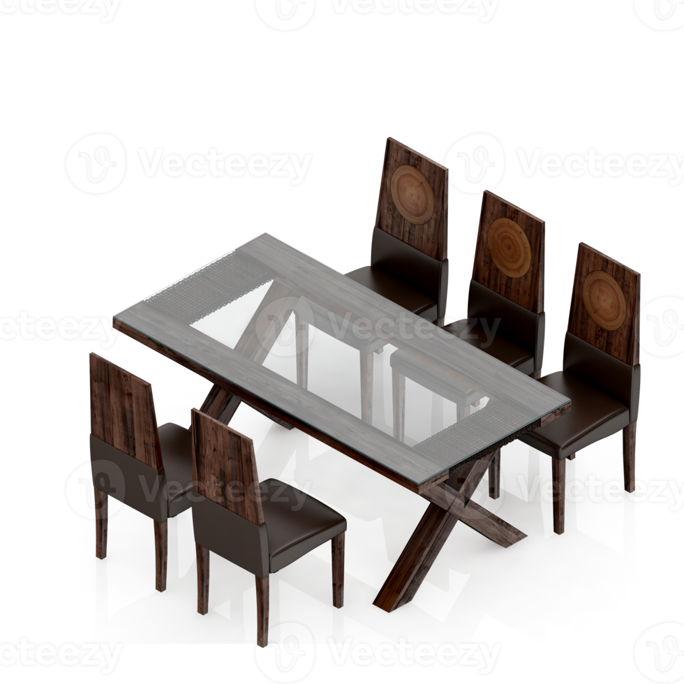 Isometric Table 3D render png