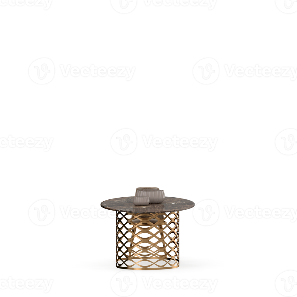 Isometric Table 3D render png
