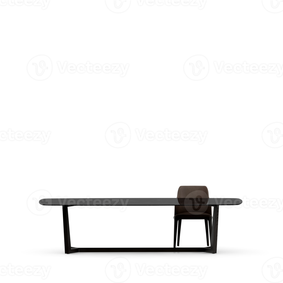 Isometric Table Set 3D render png