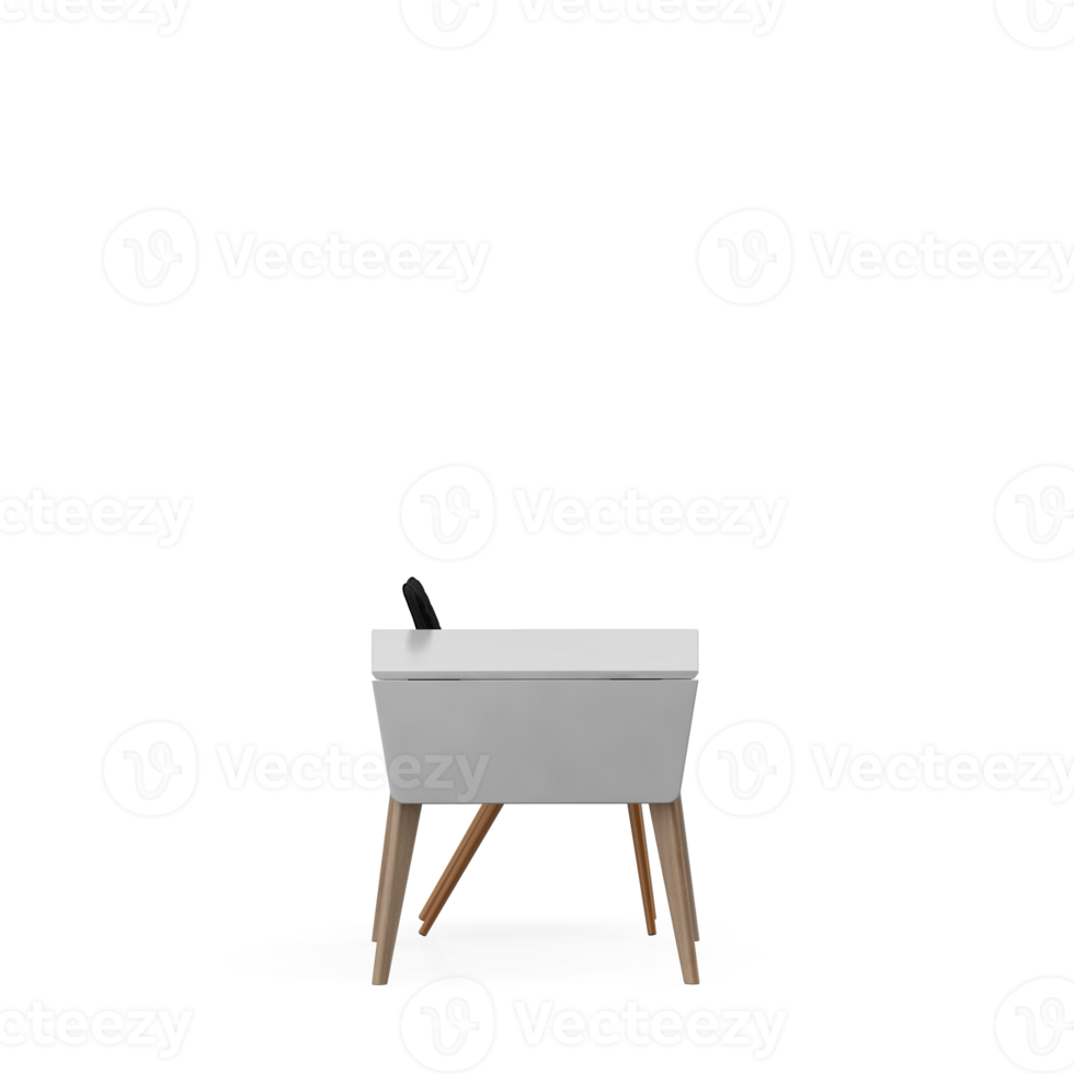 Isometric Table Set 3D render png