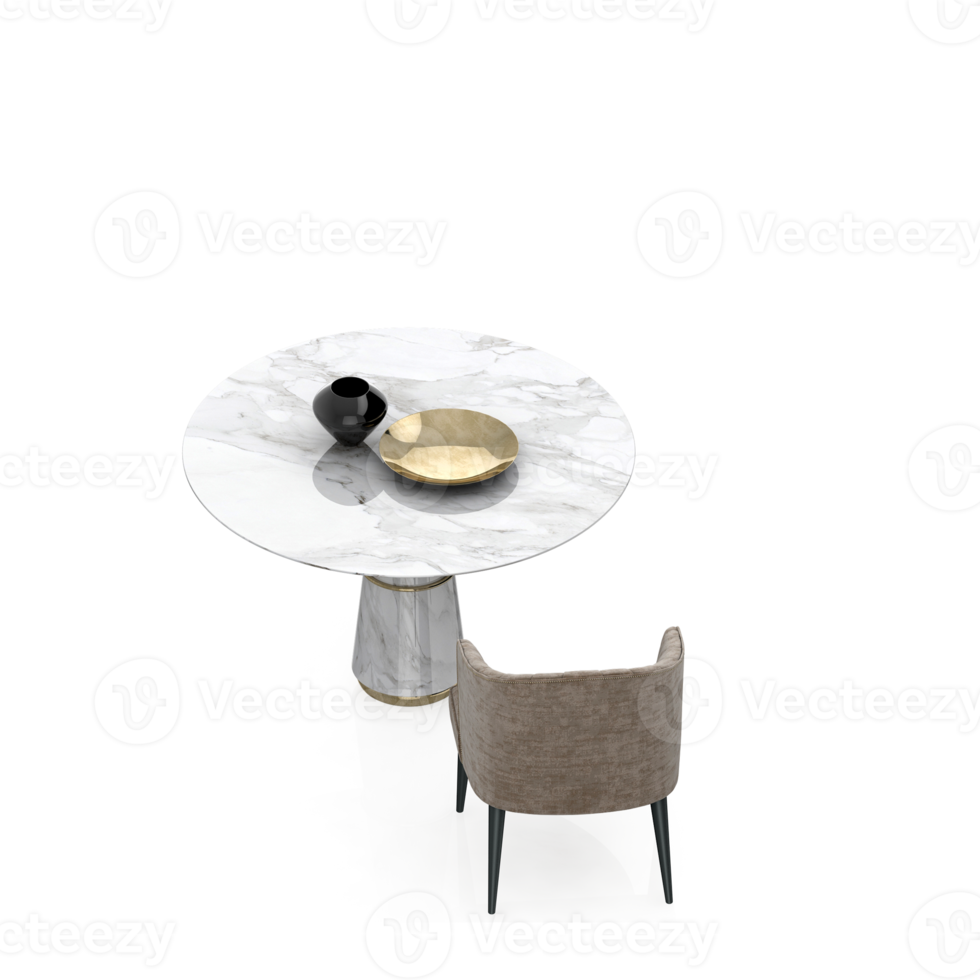 Isometric Table 3D render png