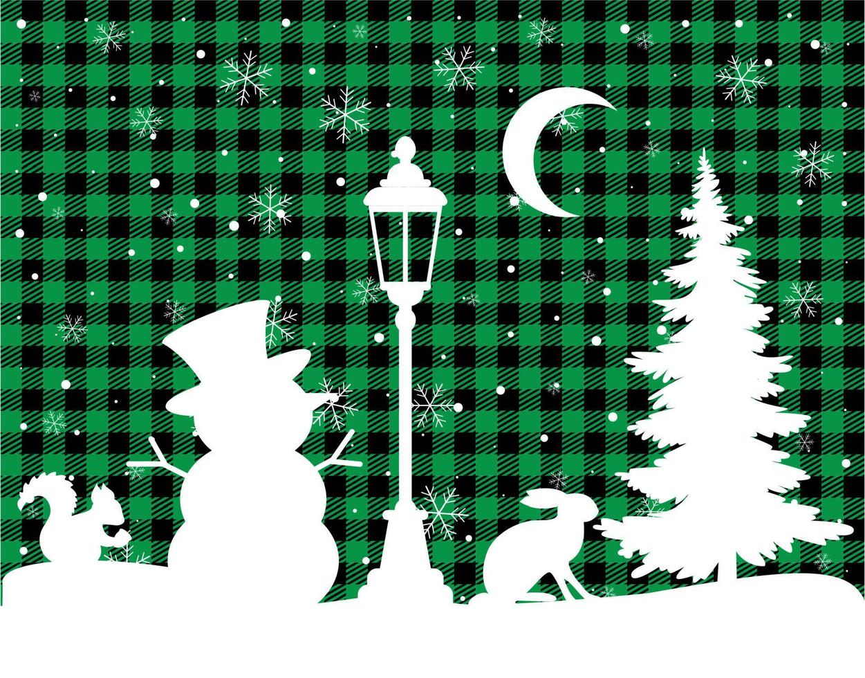 patrón de navidad y año nuevo en buffalo plaid. fondo festivo para diseño e impresión esp10 vector