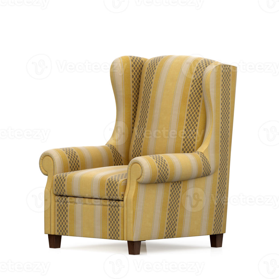 Isometric Armchair Isolated 3D render png