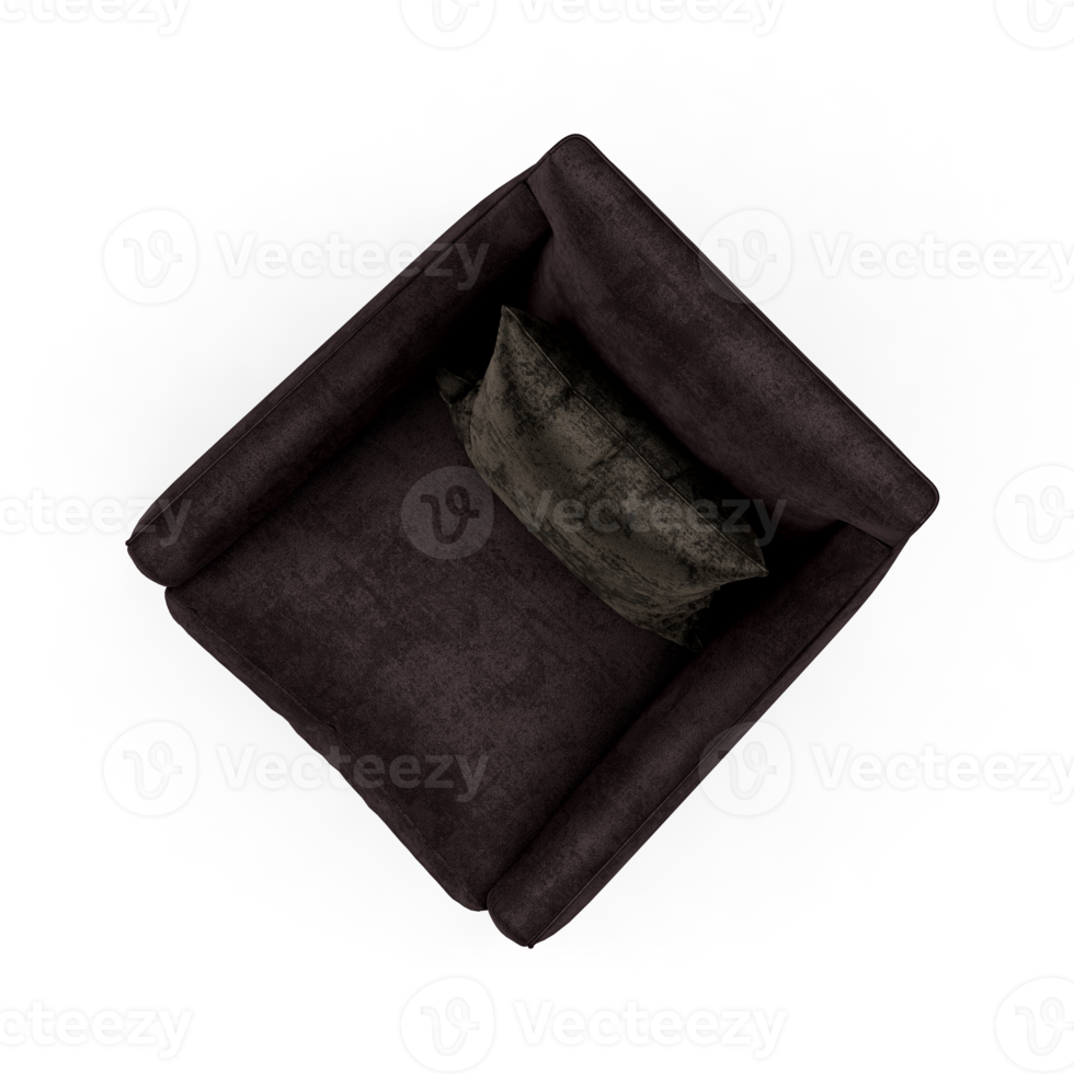 Isometric Armchair Isolated 3D render png
