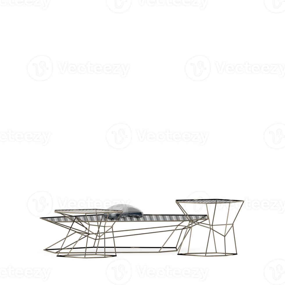 Isometric Table 3D render png