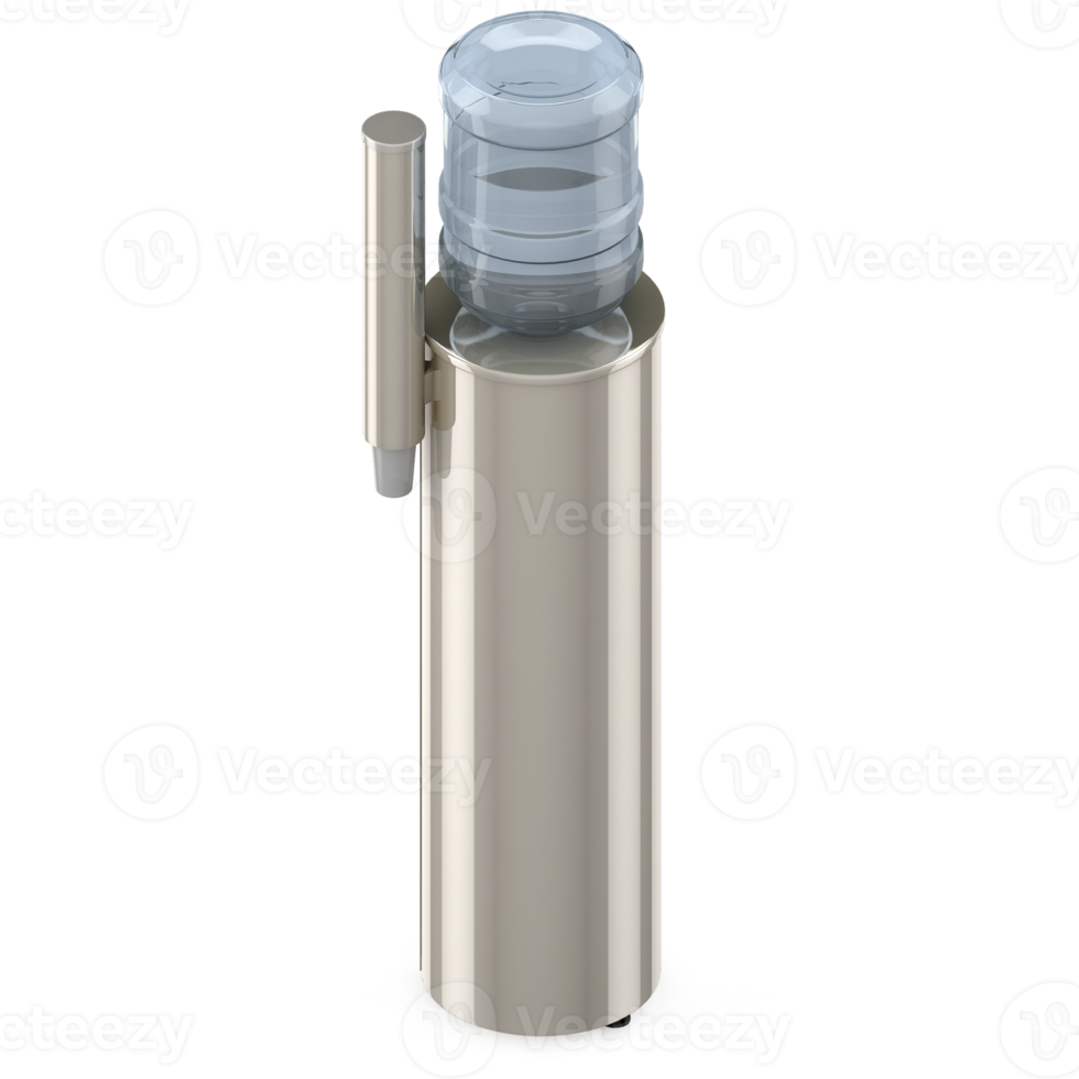 Isometric Water Dispenser 3D render png