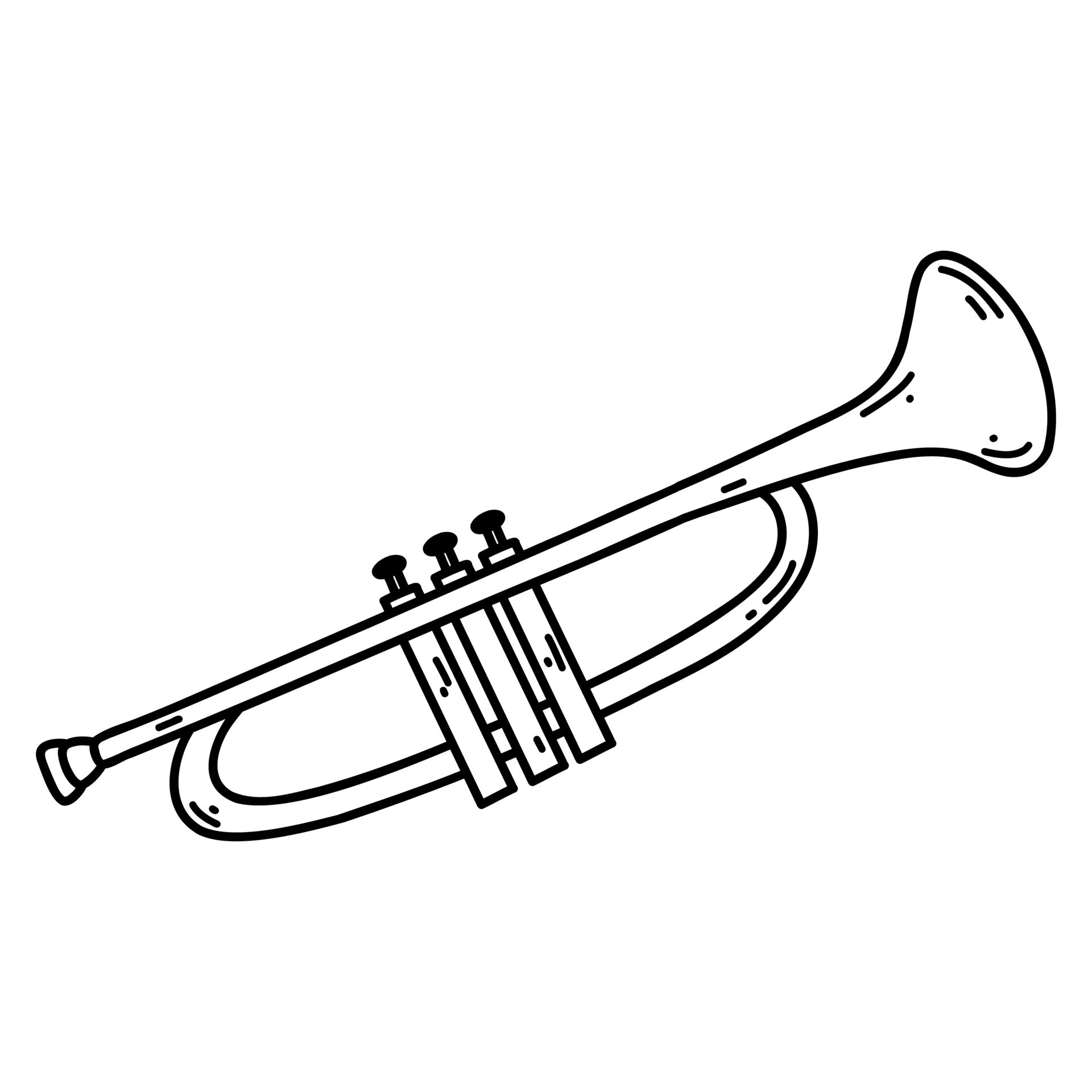 Doodle Trumpet Pipe Vector Sketch Illustration Of Musical Instrument doodle-trumpet-pipe-vector-sketch-illustration-of-musical-instrument