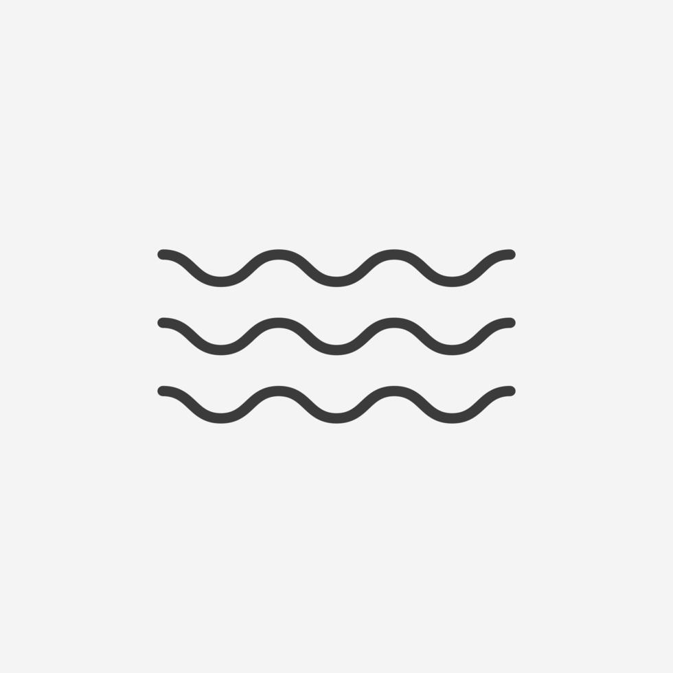 beach, wave, sea, ocean icon vector symbol sign