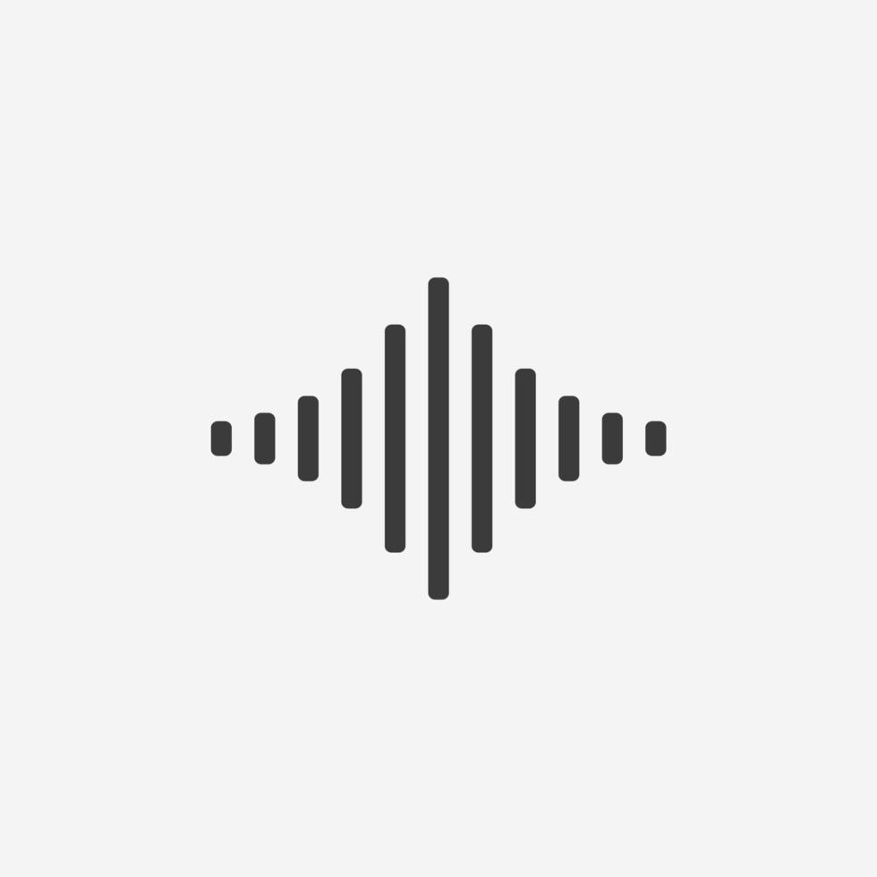 music, sound, equalizer, wave, voice icon vector isolated