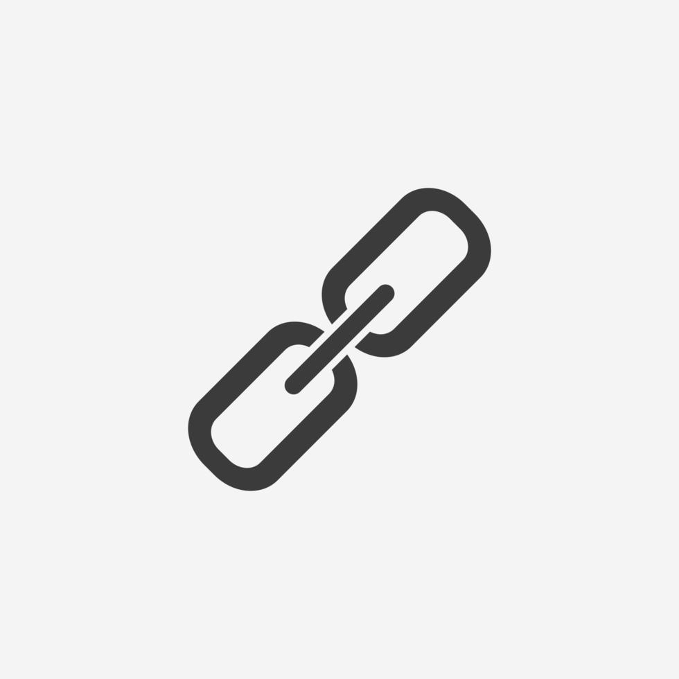 hyperlink, link, chain icon vector symbol sign isolated