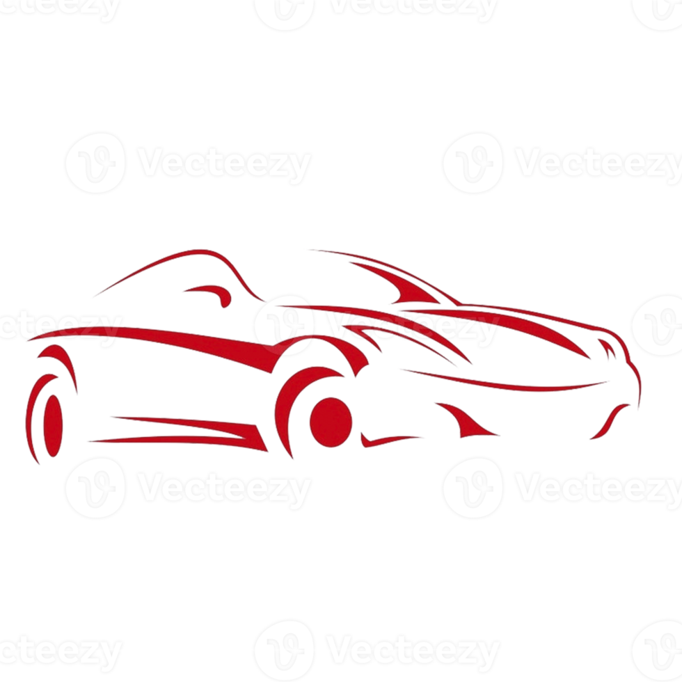 Red Car Automobile Vehicle Abstract driving logo png